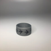 Turkey Track Grey Silicone Ring - MIGR8 Rings