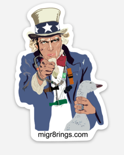 Uncle Sam MIGR8 Sticker Decal - MIGR8 Rings