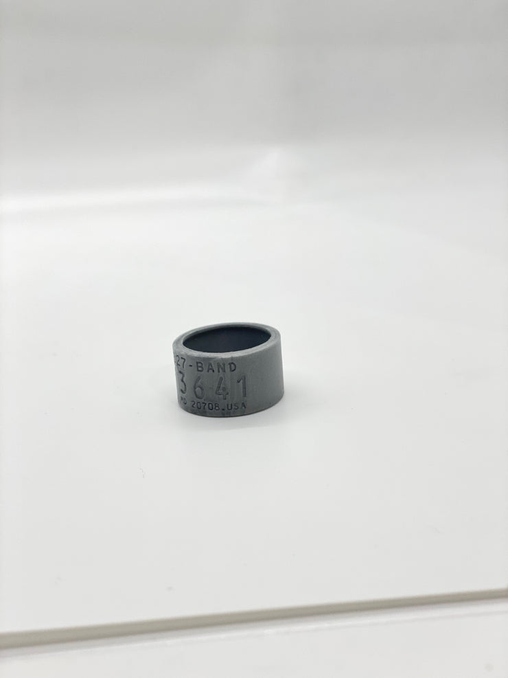 Silver Silicone Goose Band Ring *PROTOTYPE* Model - MIGR8 Rings