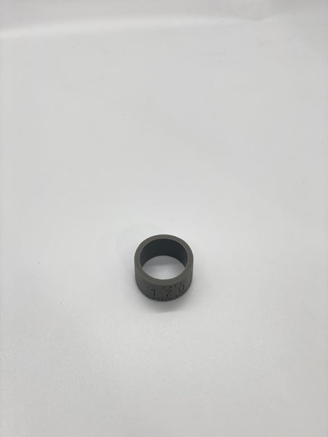 Dark Grey Silicone Goose Band Ring *PROTOTYPE* Model – MIGR8 Rings